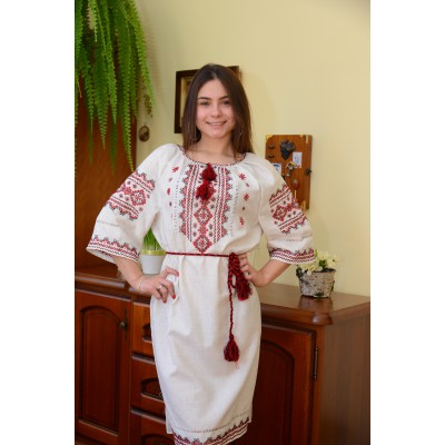 Embroidered dress "Anna" handmade